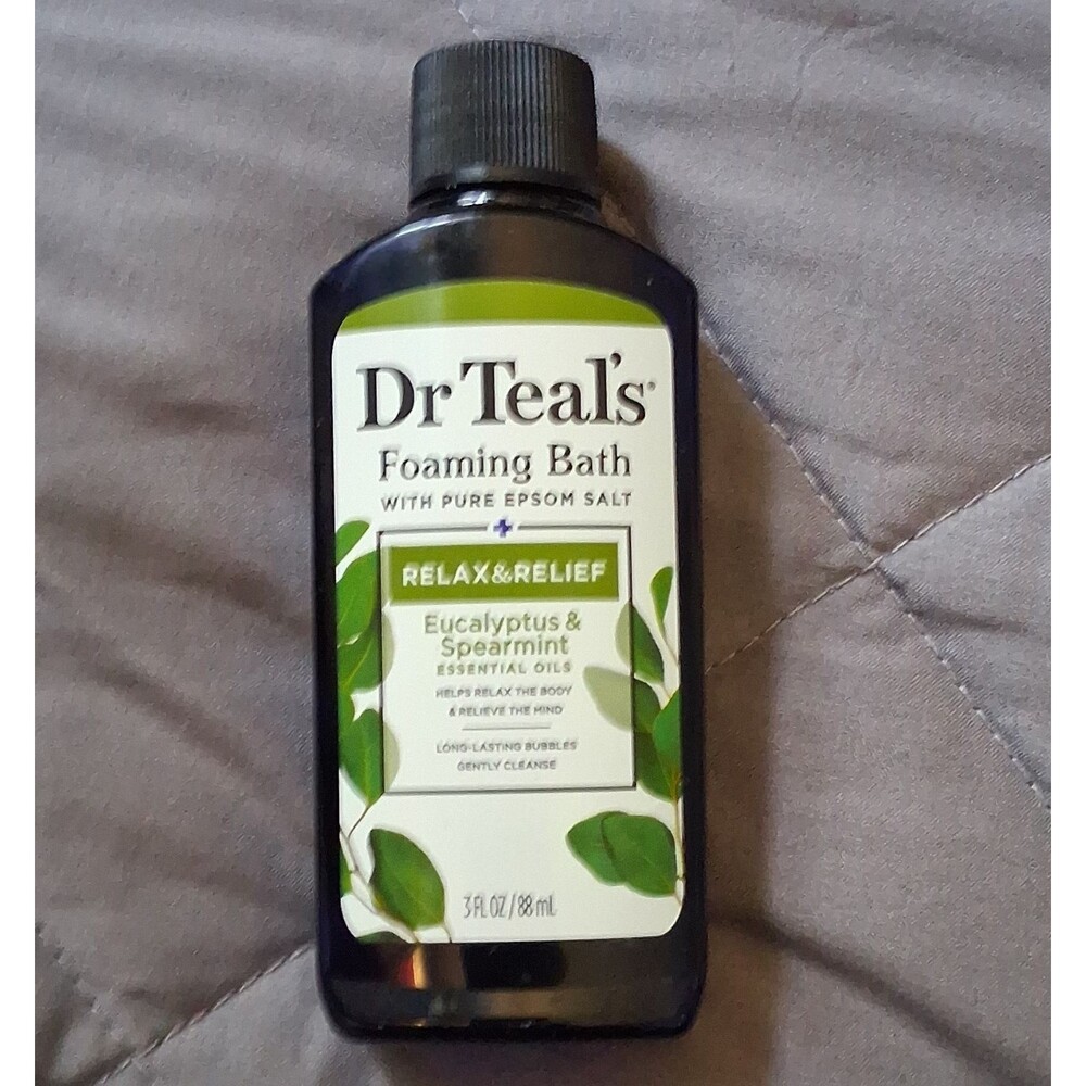 Dr Teal's Relax & Relief Bubble Bath Eucalyptus & Spearmint w/ Epsom 3 fl oz